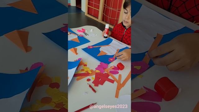 Аппликация "Снеговик "⛄️"Snowman" #snowman #antalya #kidsvideo #türkiye #alanya #kids #снеговик смотреть онлайн