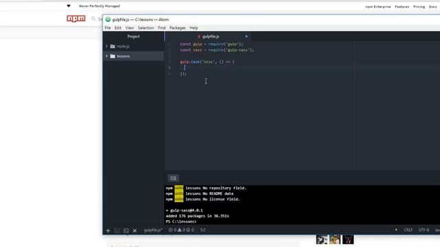 Node.js & gulp смотреть онлайн