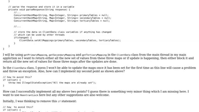 Code Review: Lock for preventing concurrent access in client data - follow-up смотреть онлайн