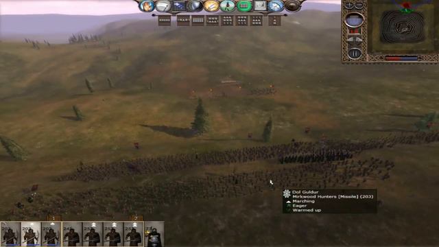 Защита крепости Дол Гулдур Total War Third Age Divide & Conquer Dol Guldur смотреть онлайн