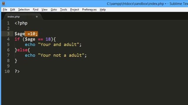 Lesson 03- PHP Conditionals смотреть онлайн