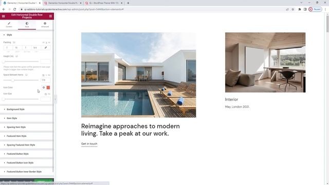 How to Display Projects in a Horizontal Double Row Showcase using Elementor Addons in WordPress смотреть онлайн