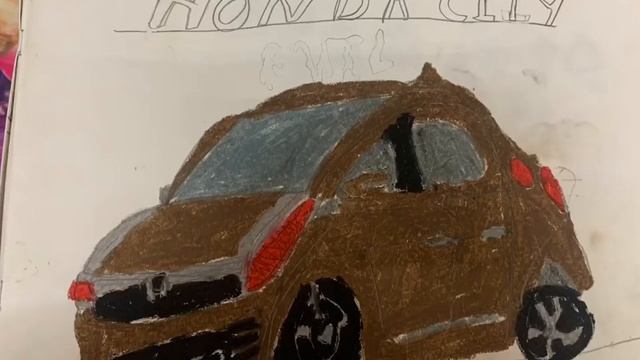 How to draw hulk and chaos and Honda city car with colours смотреть онлайн