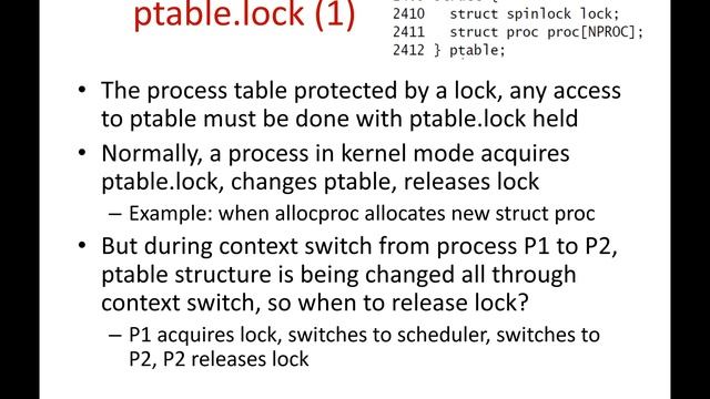 Operating Systems Lecture 29: Locking in xv6 смотреть онлайн