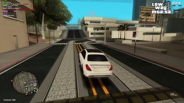 ПОГОНЯ ЗА КОММЕРСАНТОМ НА MERCEDES BENZ W222 - MTA смотреть онлайн