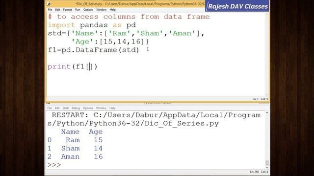 Access Columns in Data Frame | Access columns Using column Name | Use of iloc() Method In Hindi #6 смотреть онлайн