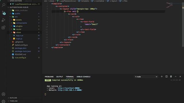 #5 Membuat Tampilan Form Input Lupa Password di Vue Js dengan Vuetify смотреть онлайн