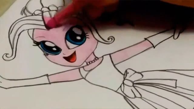 Drawing My Pinkie Pie/MLP/Eguestria girls/ Рисую свою Пинки Пай/девочки из эквестрии/ смотреть онлайн