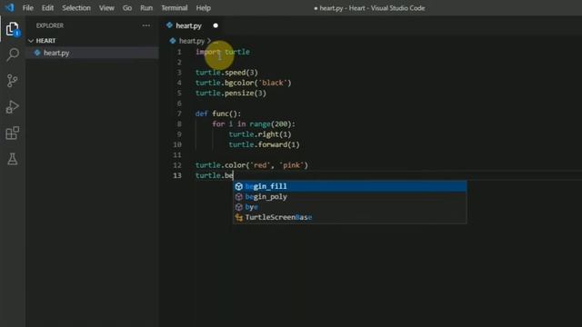 How to make Heart using turtle in python | Tutorial in hindi | #heart_design смотреть онлайн