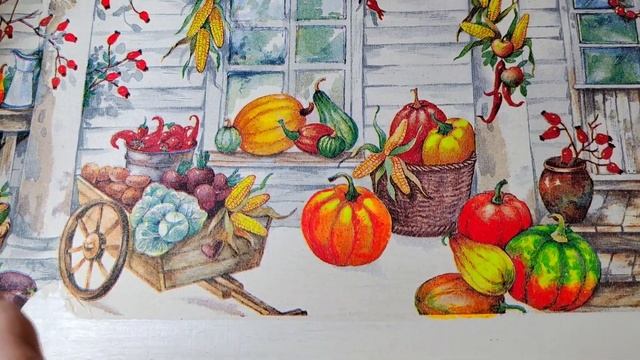 Создаем осенний поднос своими руками. Декор и декупаж. DYI