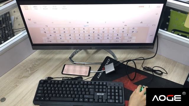 AOGE How to use type c to HDMI Adapter with samsung galaxy S8/S8 Plus смотреть онлайн