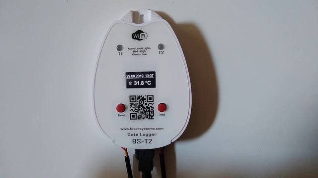 BS-T2 WiFi - dual channel digital recording thermometer (logger). Graphical display, WiFi access. смотреть онлайн