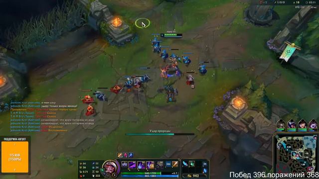 1 победа на 10 поражений League of legends смотреть онлайн