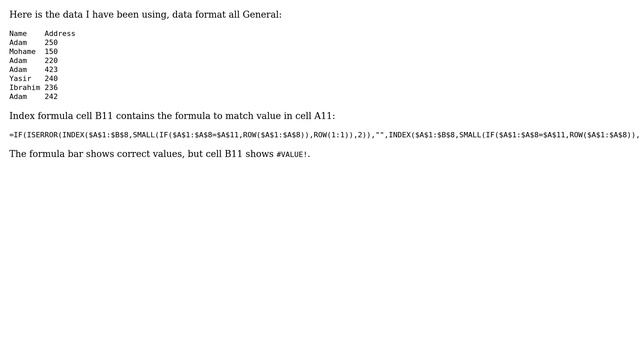 Excel fomularbar shows correct Value, Sheet shows VALUE error смотреть онлайн