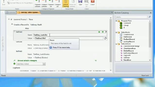 Ms. Access Table level triggers (After Update) смотреть онлайн