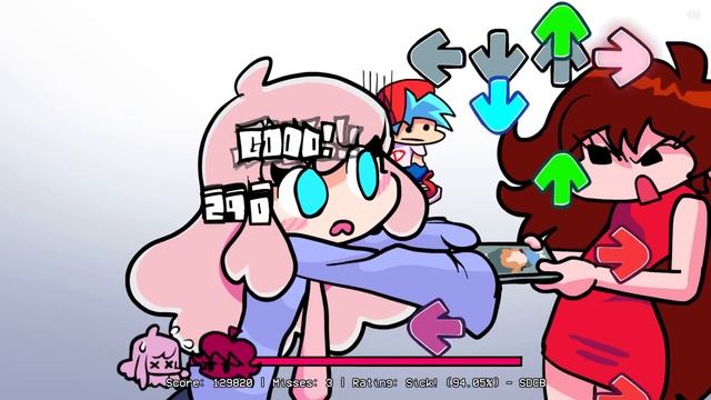 Friday Night Funkin' VS Cloud - Senpai's Fangirl | Heart Attack Rampage (FNF Mod) (FANMADE)