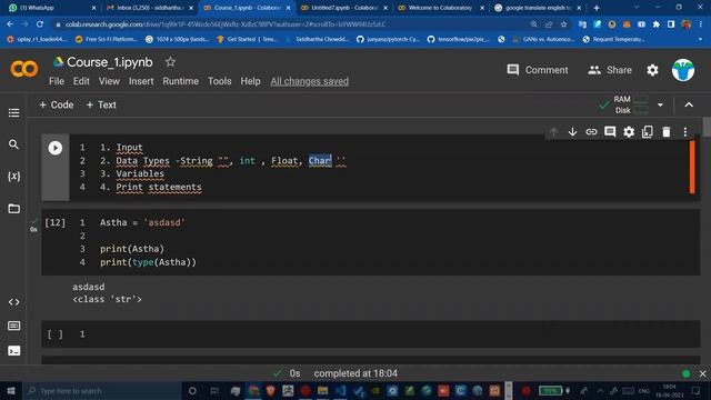Python Introduction (Variables, Data Types, Input Statements) смотреть онлайн
