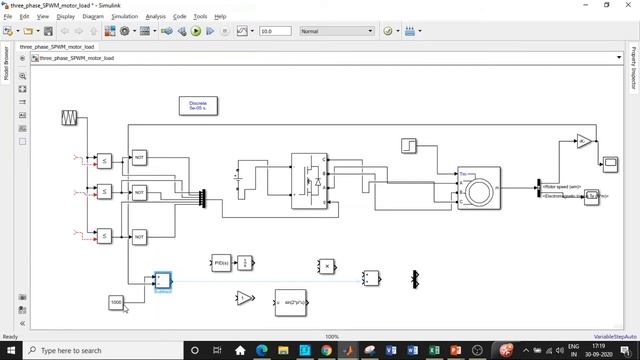 Closed Loop Simulation of 3 Phase SPWM Inverter for a Motor Load in MATLAB | SIMULINK смотреть онлайн