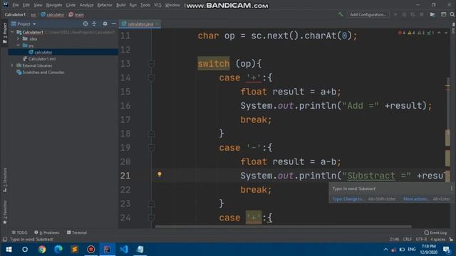 How to make a Calculator in java || Java Project for Beginners . смотреть онлайн