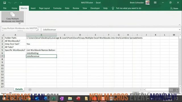 Excel Copy Multiple Workbooks into One | VBA Macro #11 смотреть онлайн