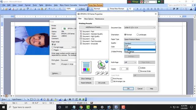 How To Print High Quality Photo In EPSON L130 | 2020 смотреть онлайн