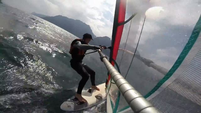 Windsurfing on Lake Garda, Torbole - August 2014 смотреть онлайн
