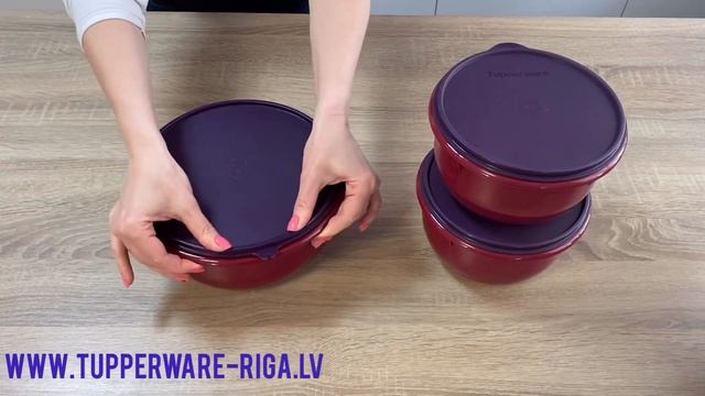 Tupperware mīklas bļodu komplekts. Комплект мисок для теста. смотреть онлайн