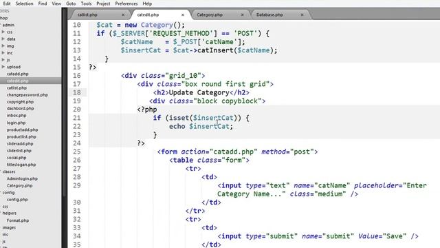 E-Commerce Website PHP OOP Bangla Tutorial (Edit Category Name):Part-08 смотреть онлайн