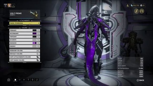 Warframe: Volt Prime Fashion Frame