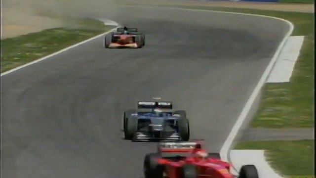 1999 F1 San Marino GP - Tora Takagi push Marc Gené off-track in front of Eddie Irvine смотреть онлайн