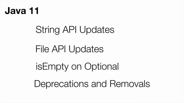 Java 11 Features - Introduction смотреть онлайн