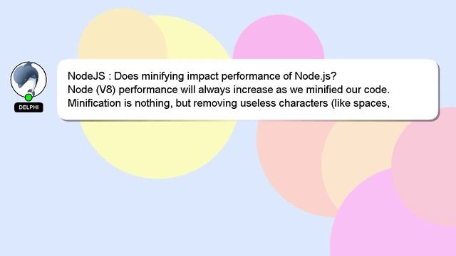 NodeJS : Does minifying impact performance of Node.js? смотреть онлайн