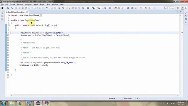How to use get methods of DayOfWeek Enum? | Java 8 Date and Time смотреть онлайн