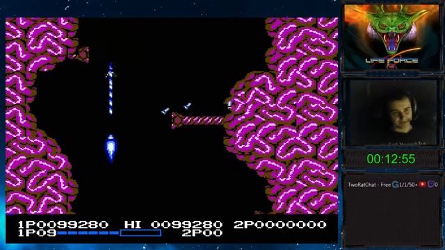 Life Force | Salamander прохождение 100% | Игра на (Dendy, Nes, Famicom, 8 bit) 1986. Стрим HD [RUS смотреть онлайн