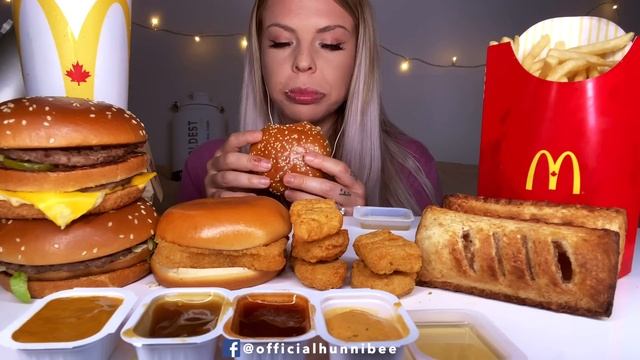 ASMR MCDONALDS CHICKEN SANDWICH, BIG MAC, APPLE PIE, CHICKEN NUGGETS, FISH FILLET FRIES MUKBANG 먹방 смотреть онлайн