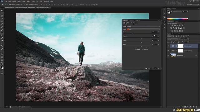 Orange and Teal Color Grading Effect - 1 Minute Photoshop смотреть онлайн