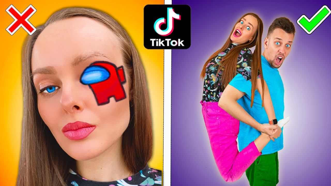 ПОВТОРЯЮ МОДНЫЕ ТРЕНДЫ ТИК ТОКА и LIKEE! Самые популярные Идеи и Лайфхаки смотреть онлайн