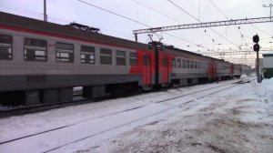 Электропоезд ЭД4М-0116 на вокзале Саранск