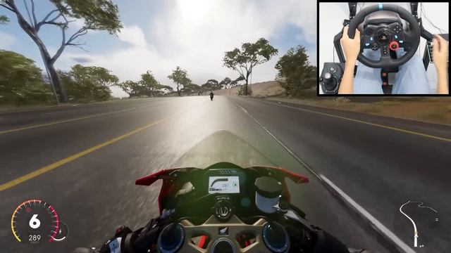 Honda CBR 1000RR - The Crew 2 | Logitech g29 gameplay смотреть онлайн