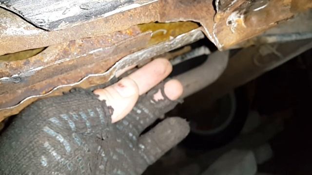 Ремонт порогов 1 ваз 21124 клёпками. Мат. Отчаянье. Смирение. Принятие. Глаза боятся а ручки делают смотреть онлайн