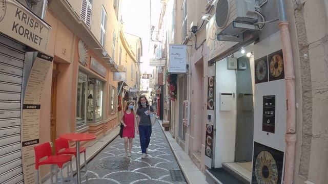 [4K] #French Riviera Walking Tour: Antibes, France