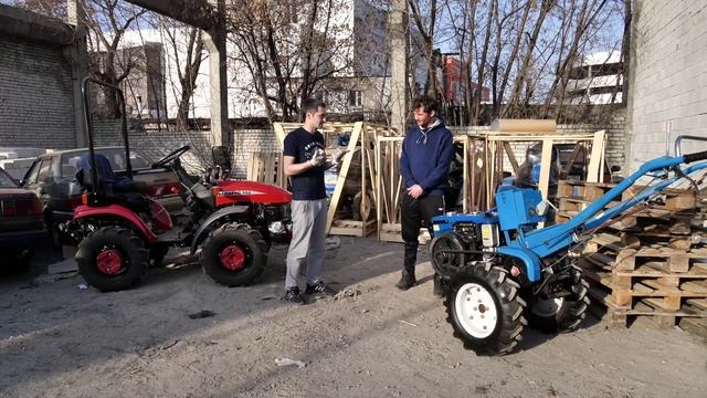 Минитрактор МТЗ 152 и мотоблок ProRab R192. Апрель 2021 смотреть онлайн