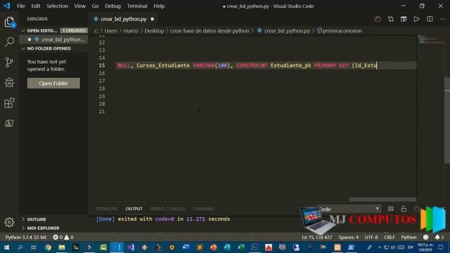 Crear Base de Datos MySql en Python y Crear Tabla MySql en Python смотреть онлайн