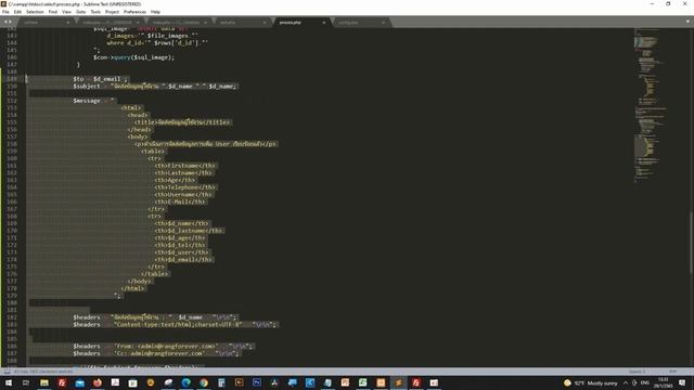 สอนเขียนภาษาPHP EP12 ฟั่งชั่นส่งอีเมล์ Mail ที่ใช้บ่อยสุดในการทำระบบฟอร์ม Contact смотреть онлайн