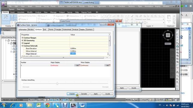 CIVIL 3D 2013 - (9/10) Superficie Q Incluye Contornos смотреть онлайн