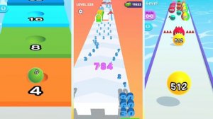 MAX LEVELS  Ball Run 2048 Merge Number vs Ball Run Infinity vs Number Run 3D gameplay walkthrough
