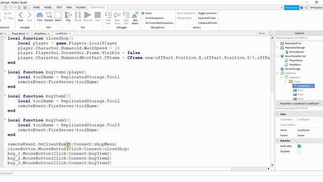 Roblox Studio Tutorial: How to Make a Shop GUI (Bug Fixes) [Old Version] смотреть онлайн