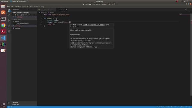 [Tutorial] Setup openCV library with Visual Studio Code over UBUNTU смотреть онлайн