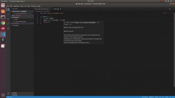 [Tutorial] Setup openCV library with Visual Studio Code over UBUNTU