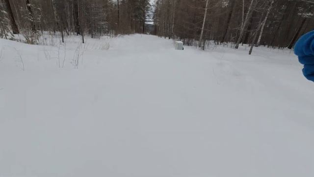 ГЛК Олха - снежный день. Тренировка с детьми по горным лыжам. смотреть онлайн